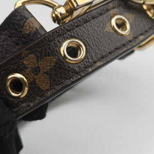 Pre-owned Louis Vuitton PALLAS brown×Bordeaux Monogram Canvas×calf leather M40906 shoulderbag | stylenewstar