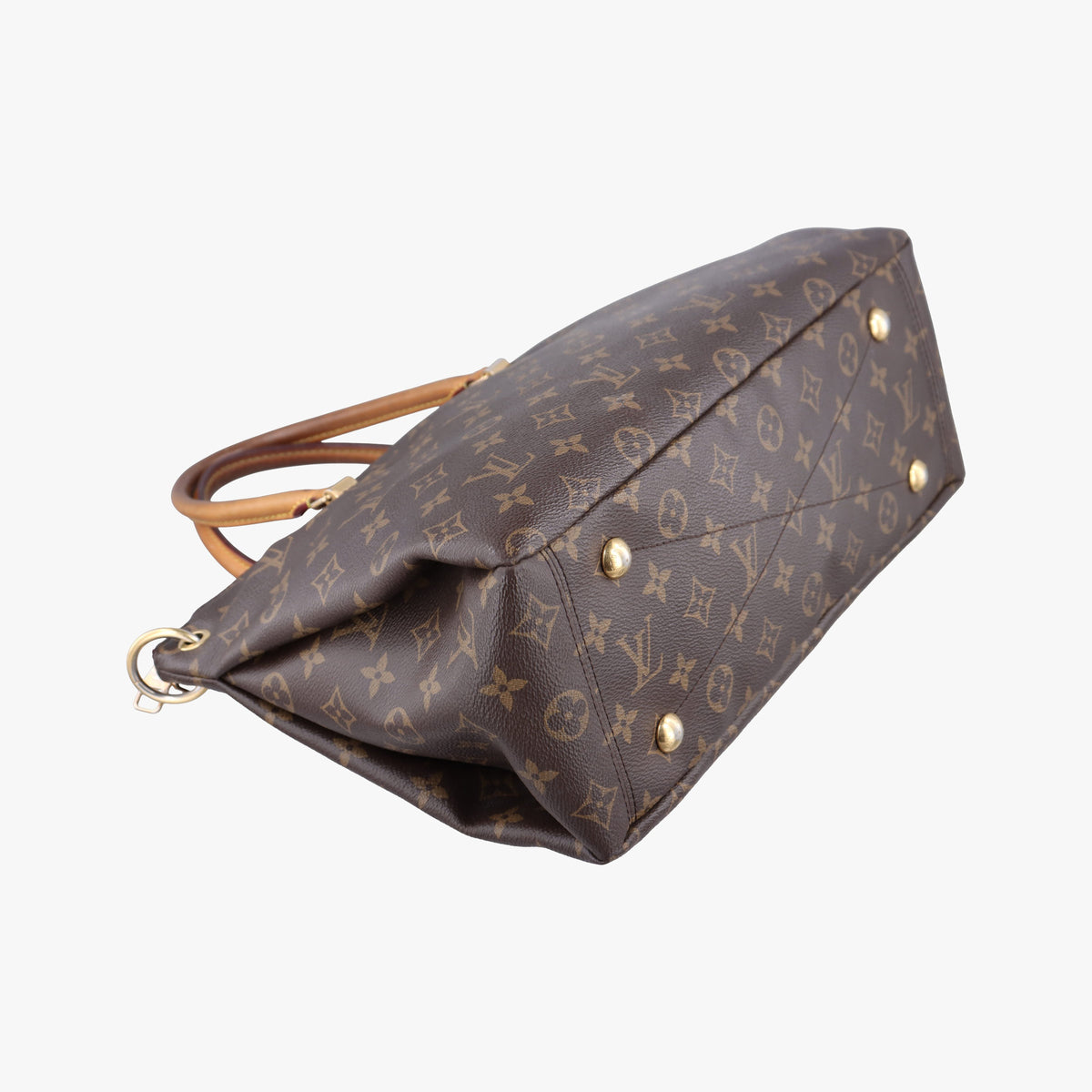 Pre-owned Louis Vuitton PALLAS brown×Bordeaux Monogram Canvas×calf leather M40906 shoulderbag | stylenewstar