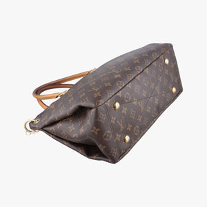 Pre-owned Louis Vuitton PALLAS brown×Bordeaux Monogram Canvas×calf leather M40906 shoulderbag | stylenewstar
