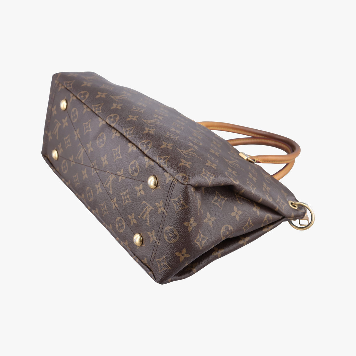 Pre-owned Louis Vuitton PALLAS brown×Bordeaux Monogram Canvas×calf leather M40906 shoulderbag | stylenewstar
