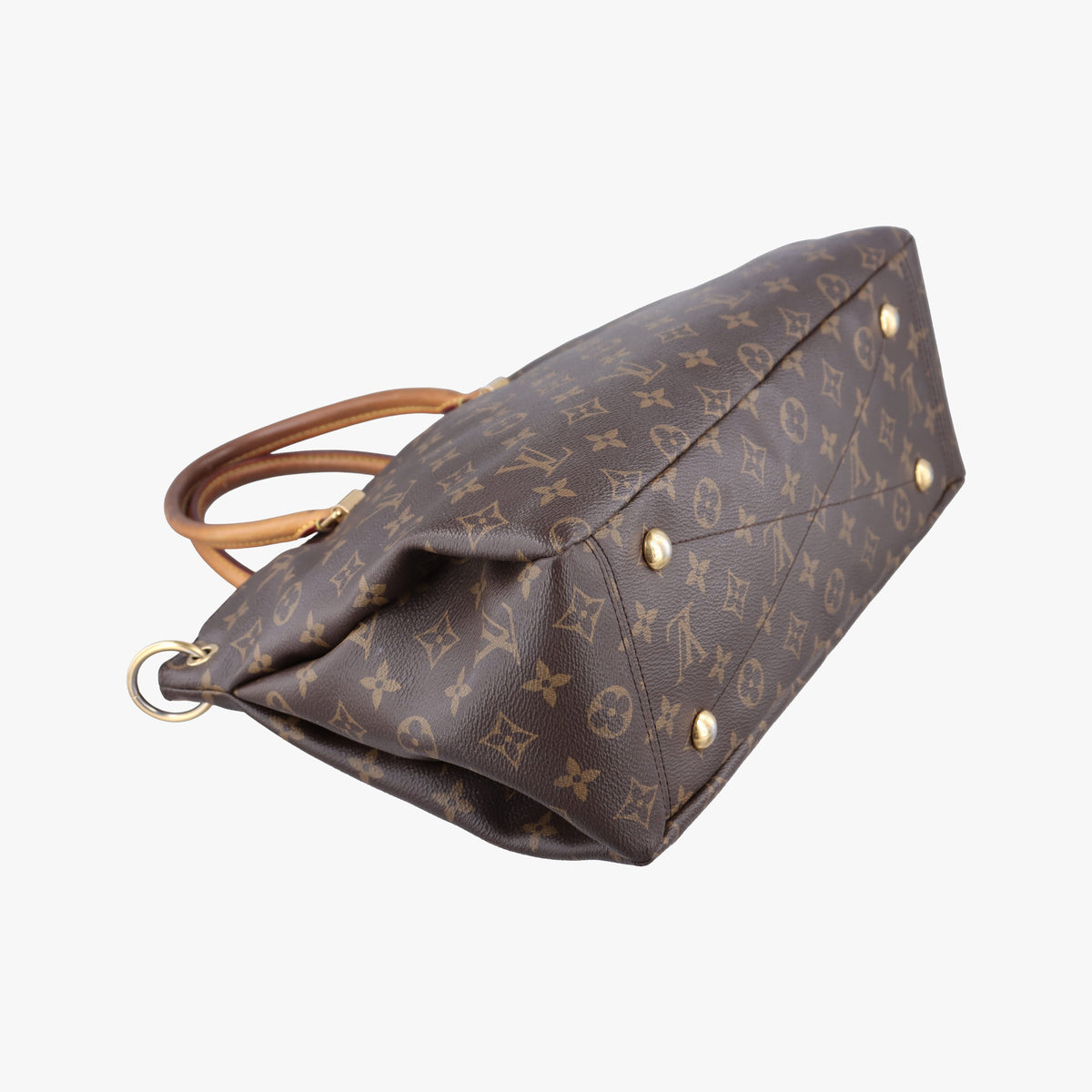 Pre-owned Louis Vuitton PALLAS brown×Bordeaux Monogram Canvas×calf leather M40906 shoulderbag | stylenewstar