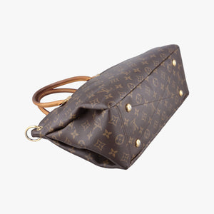 Pre-owned Louis Vuitton PALLAS brown×Bordeaux Monogram Canvas×calf leather M40906 shoulderbag | stylenewstar