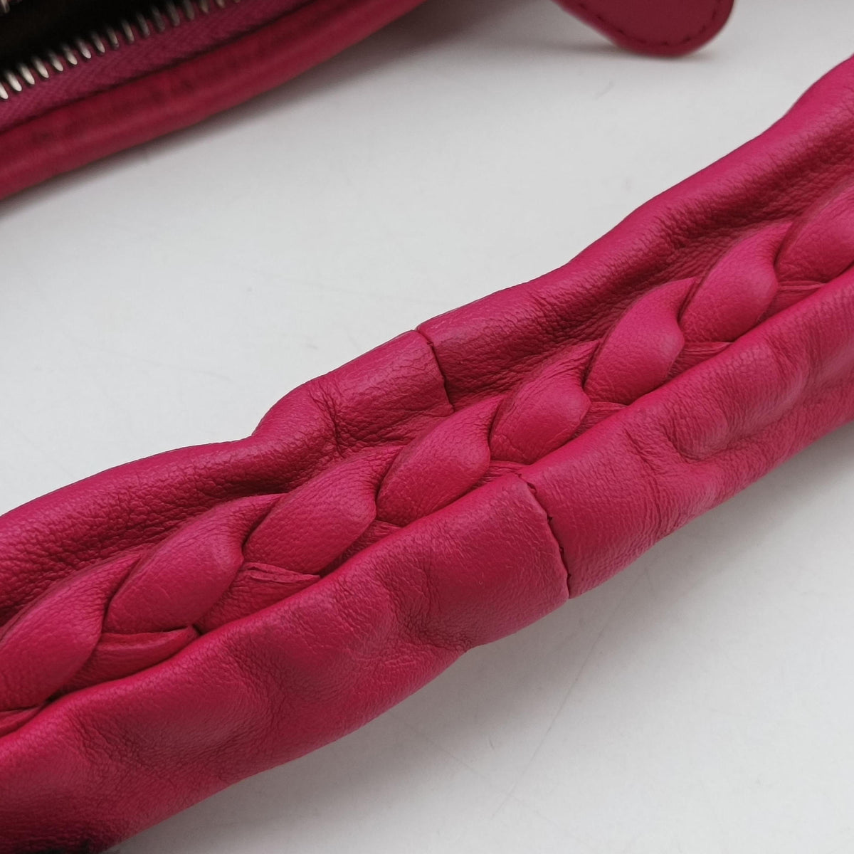 Secondhand Bottega Veneta Intrecciato Rose lambskin  shoulderbag | stylenewstar
