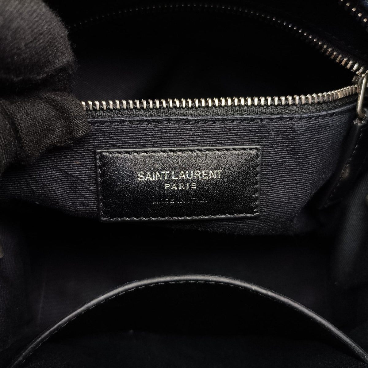 Pre-owned Yves Saint Laurent LOULOU Navy Leather 454317 shoulderbag | stylenewstar