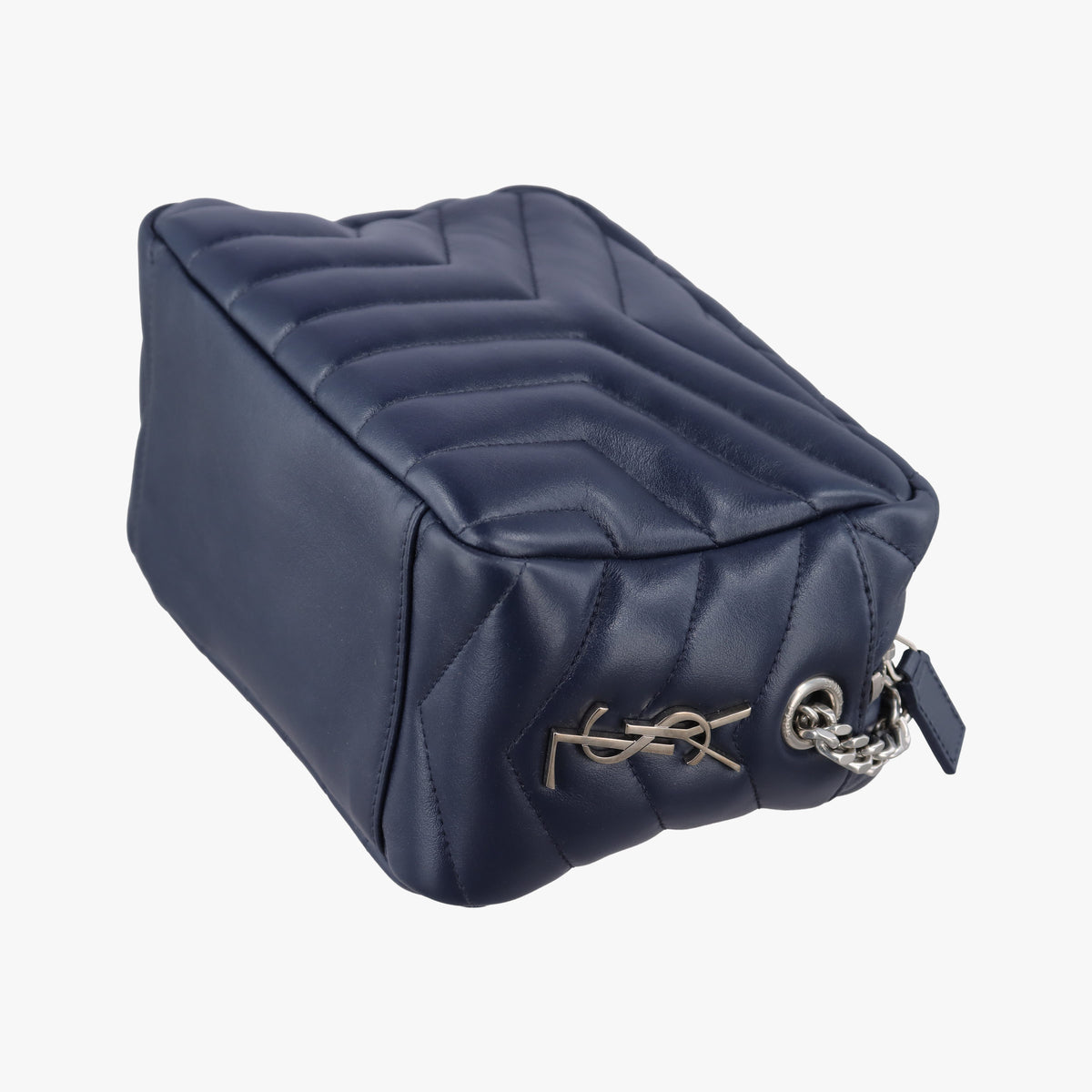 Pre-owned Yves Saint Laurent LOULOU Navy Leather 454317 shoulderbag | stylenewstar