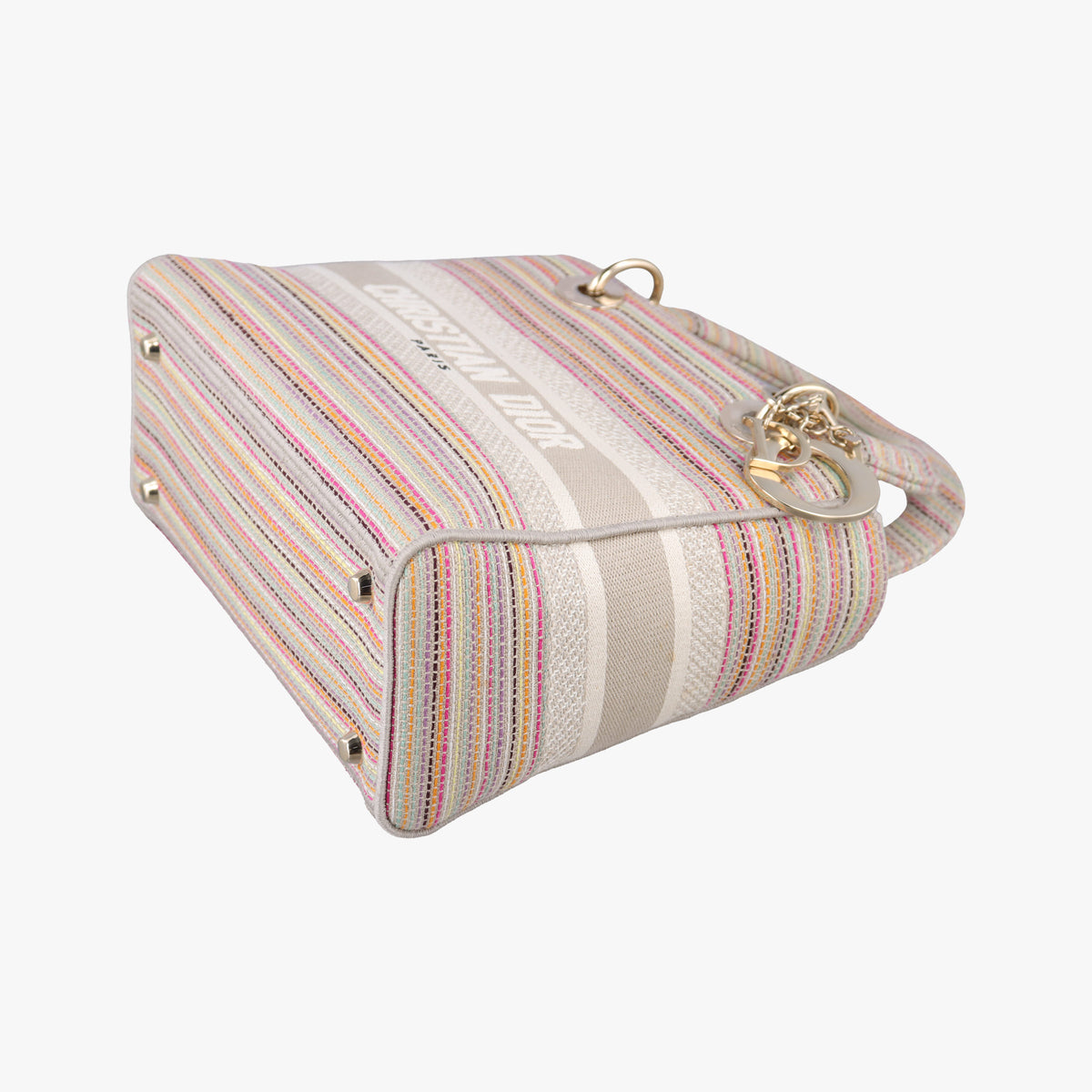 Pre-owned Christian Dior Lady Dior Multicolor fabric  shoulderbag | stylenewstar