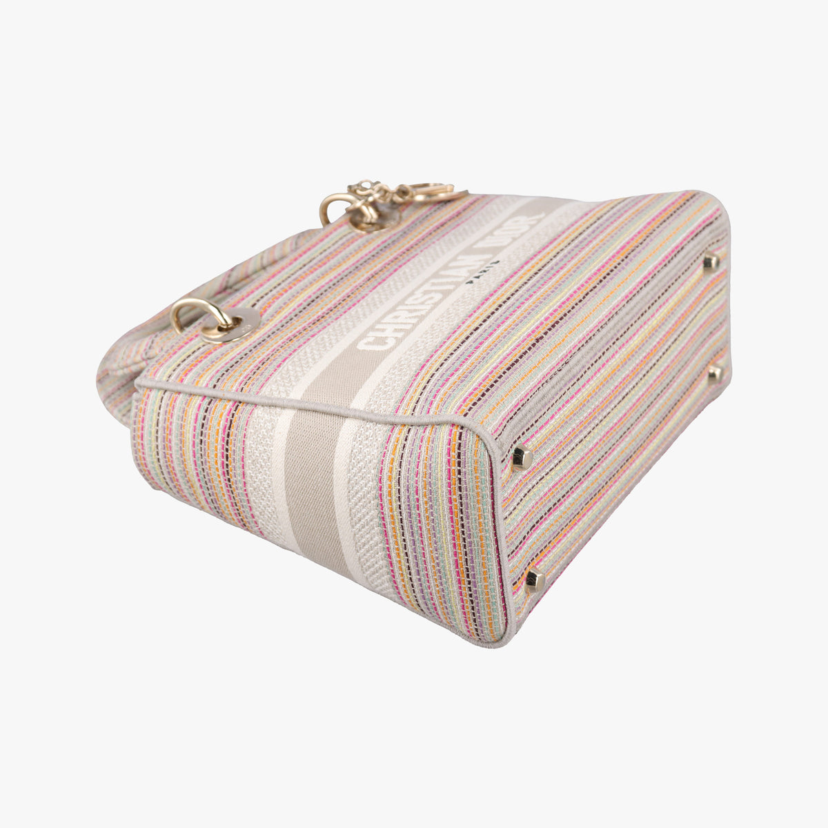Pre-owned Christian Dior Lady Dior Multicolor fabric  shoulderbag | stylenewstar