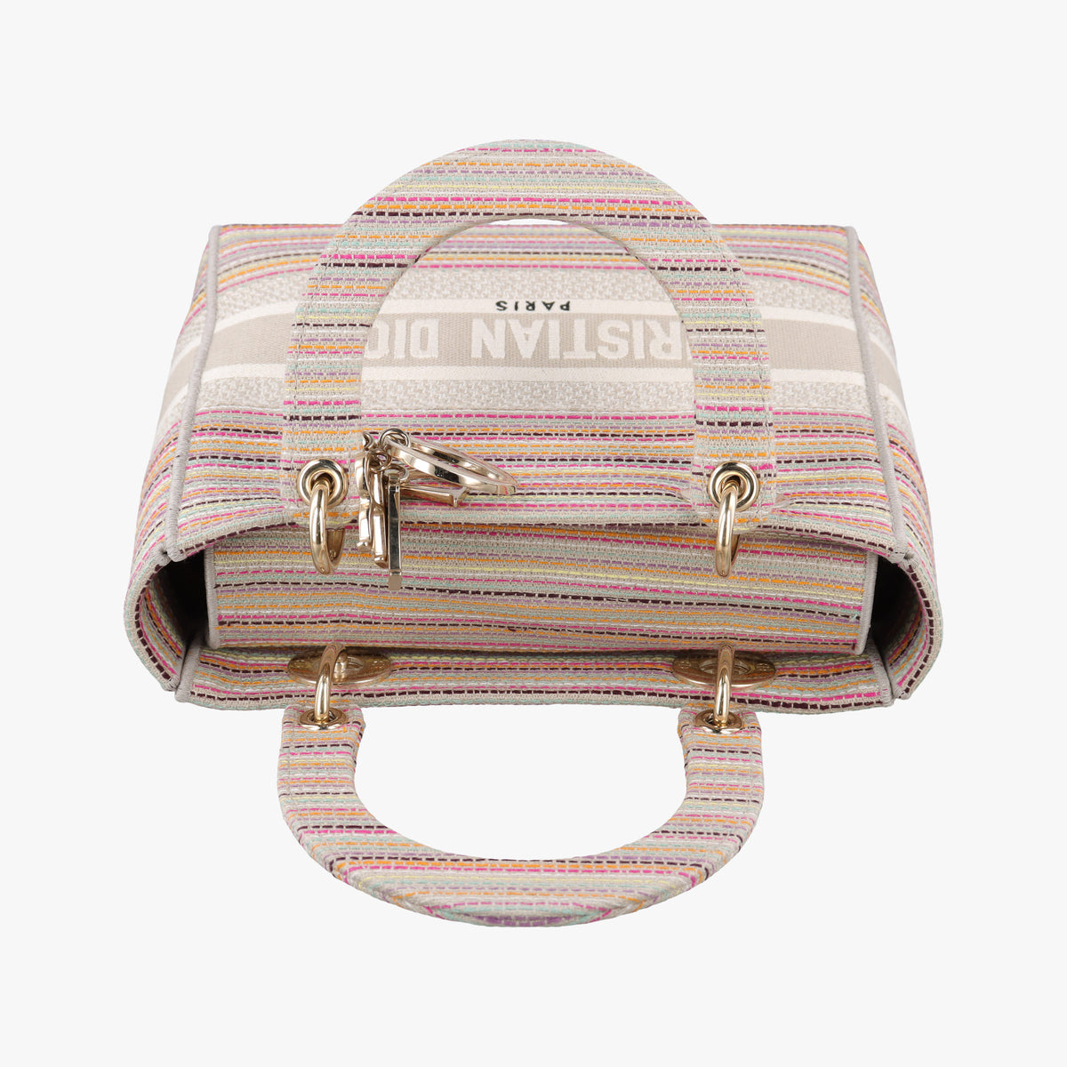 Pre-owned Christian Dior Lady Dior Multicolor fabric  shoulderbag | stylenewstar
