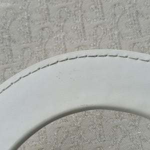 Pre-owned Christian Dior Gambler Dice Tortter White canvas  handbag | stylenewstar