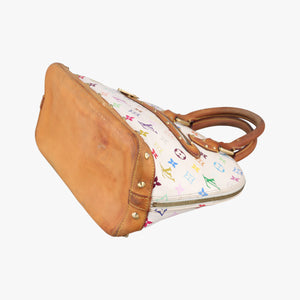 Vintage Louis Vuitton Alma PM white Monogram Multicolor M92647 handbag | stylenewstar