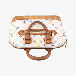 Vintage Louis Vuitton Alma PM white Monogram Multicolor M92647 handbag | stylenewstar