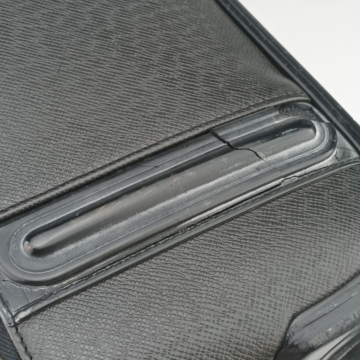 Pre-owned Louis Vuitton Pegase 55 ARDOISE Taiga Leather M23272 suitcase | stylenewstar