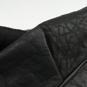 Pre-owned Fendi Mia Flap Black Leather 8BR614 shoulderbag | stylenewstar