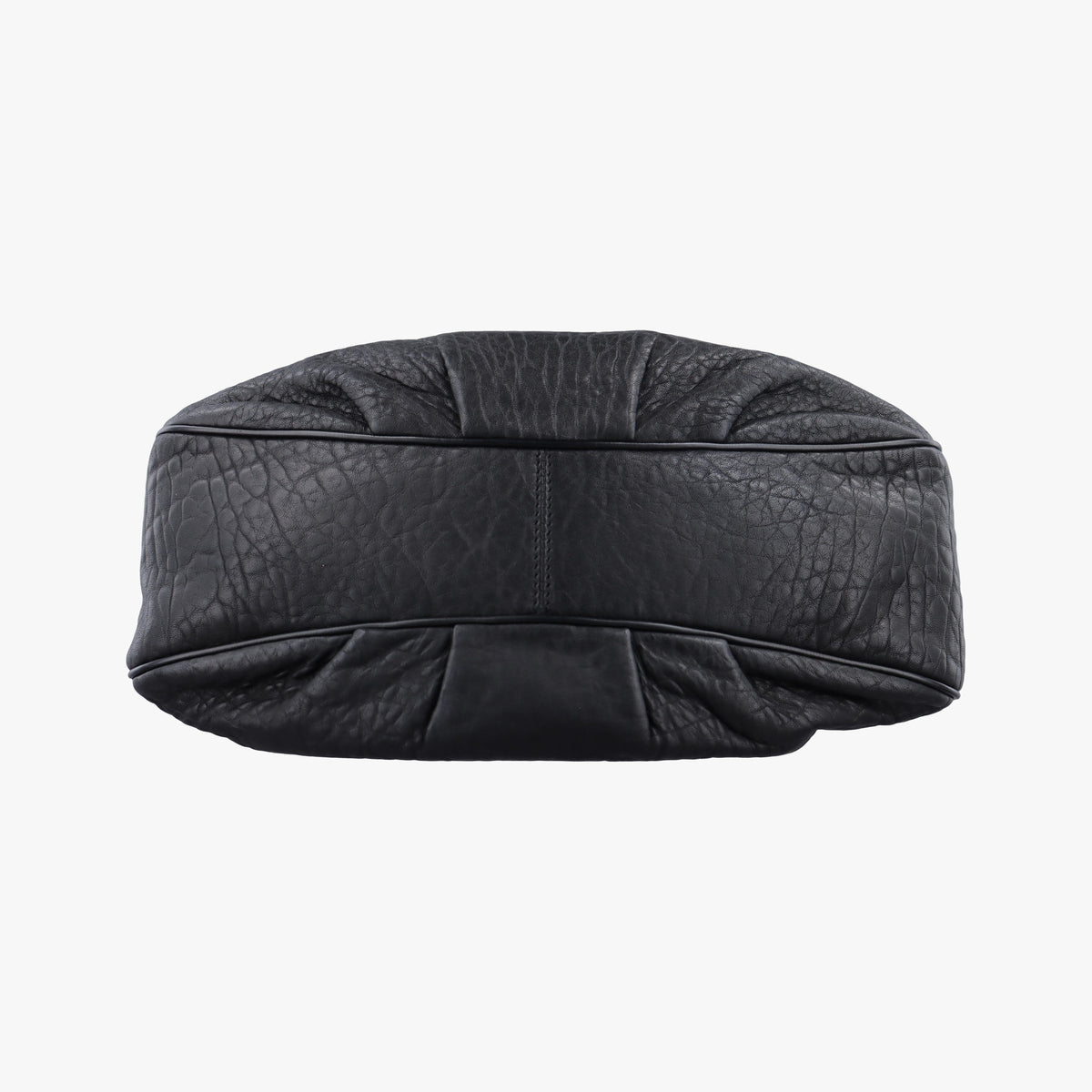 Pre-owned Fendi Mia Flap Black Leather 8BR614 shoulderbag | stylenewstar