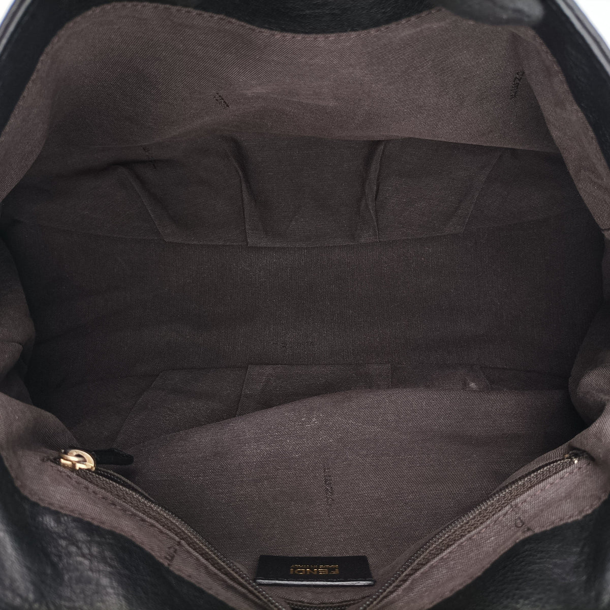 Pre-owned Fendi Mia Flap Black Leather 8BR614 shoulderbag | stylenewstar