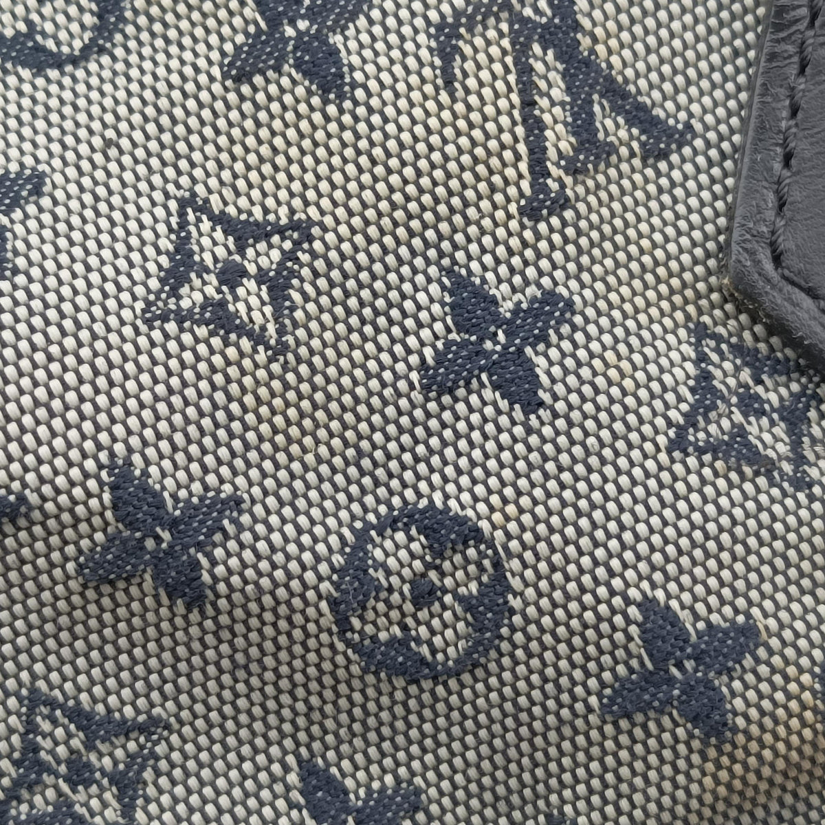 Pre-owned Louis Vuitton Monogram Mini Alma Long Navy × Gray Canvas × Leather M92303 handbag | stylenewstar