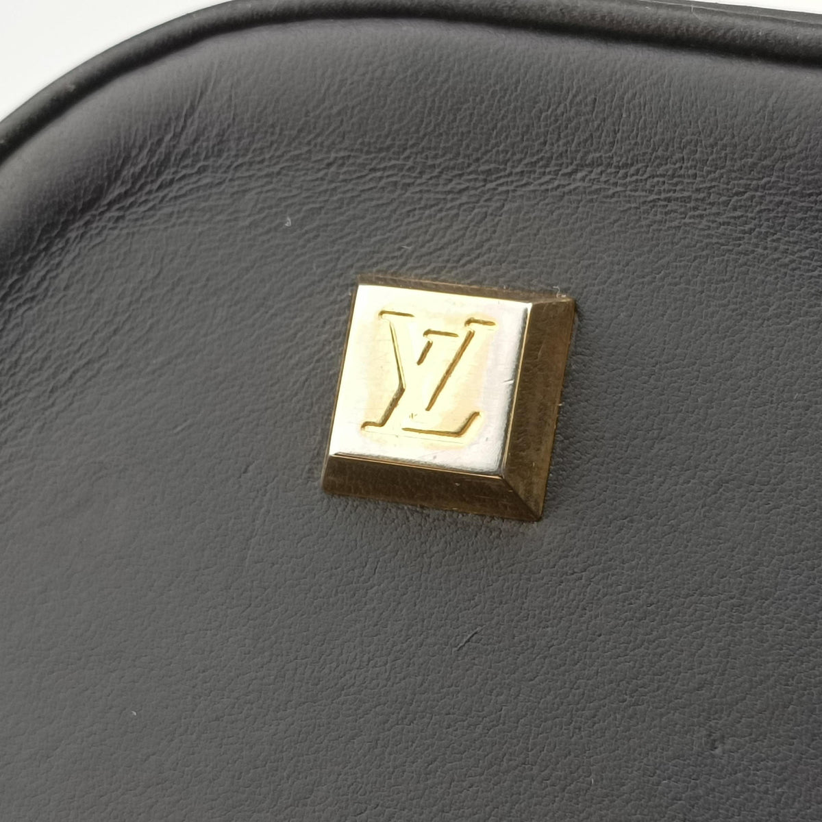 Pre-owned Louis Vuitton Monogram Mini Alma Long Navy × Gray Canvas × Leather M92303 handbag | stylenewstar