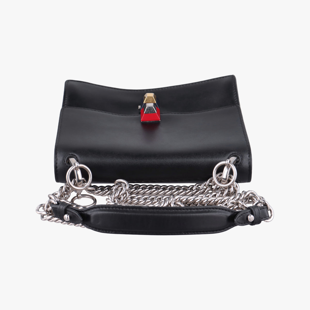 Vintage Fendi Kan I Black Leather 8M0381 shoulderbag | stylenewstar