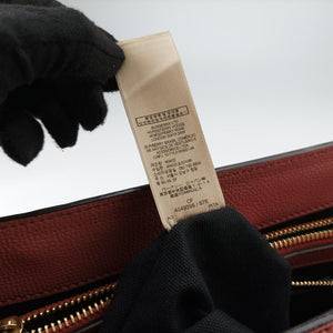 Pre-owned Burberry Banner Pink×Multicolor Leather × Canvas  shoulderbag | stylenewstar