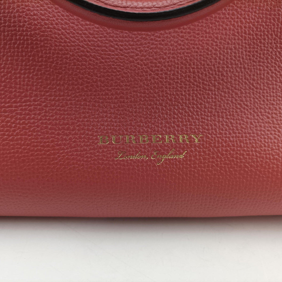 Pre-owned Burberry Banner Pink×Multicolor Leather × Canvas  shoulderbag | stylenewstar