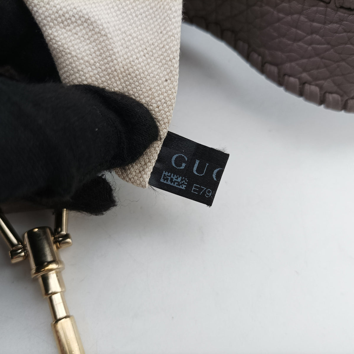 Pre-owned Gucci New Jackie Beige x Purple canvas×leather 246907 shoulderbag | stylenewstar