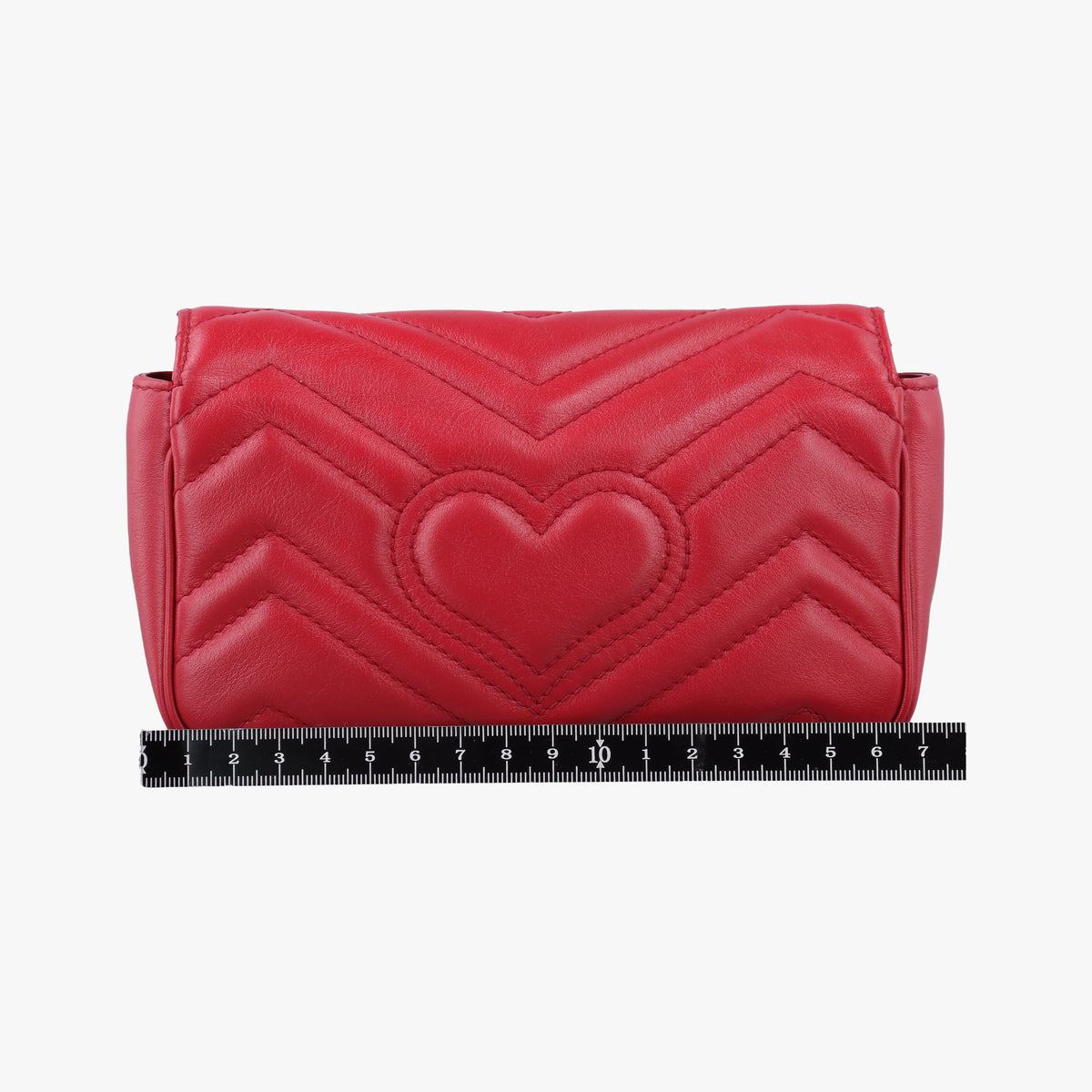 Pre-owned Gucci GG Marmont Red Leather 476433 shoulderbag | stylenewstar