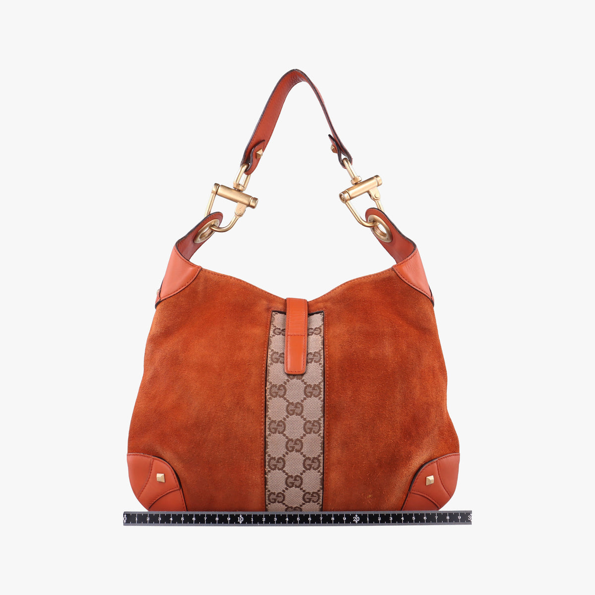 Pre-owned Gucci New Jackie Orange Suede 20888 handbag | stylenewstar