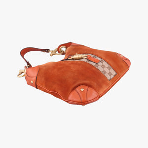 Pre-owned Gucci New Jackie Orange Suede 20888 handbag | stylenewstar
