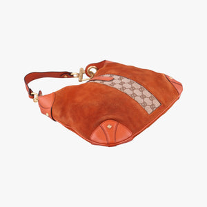 Pre-owned Gucci New Jackie Orange Suede 20888 handbag | stylenewstar