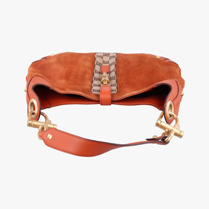 Pre-owned Gucci New Jackie Orange Suede 20888 handbag | stylenewstar