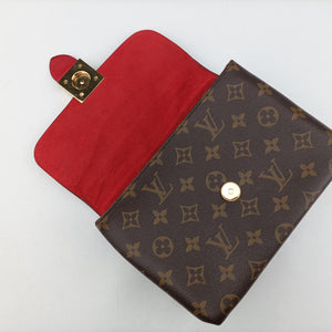 Pre-owned Louis Vuitton Locky BB Monogram/Brown×Coqulicot Monogram canvas×calf leather M44322 shoulderbag | stylenewstar