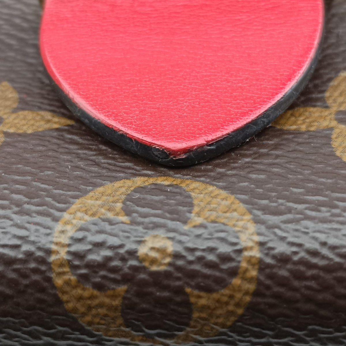 Pre-owned Louis Vuitton Locky BB Monogram/Brown×Coqulicot Monogram canvas×calf leather M44322 shoulderbag | stylenewstar