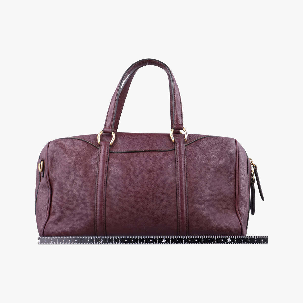 Pre-owned Burberry Alchester Burgundy Leather  handbag | stylenewstar