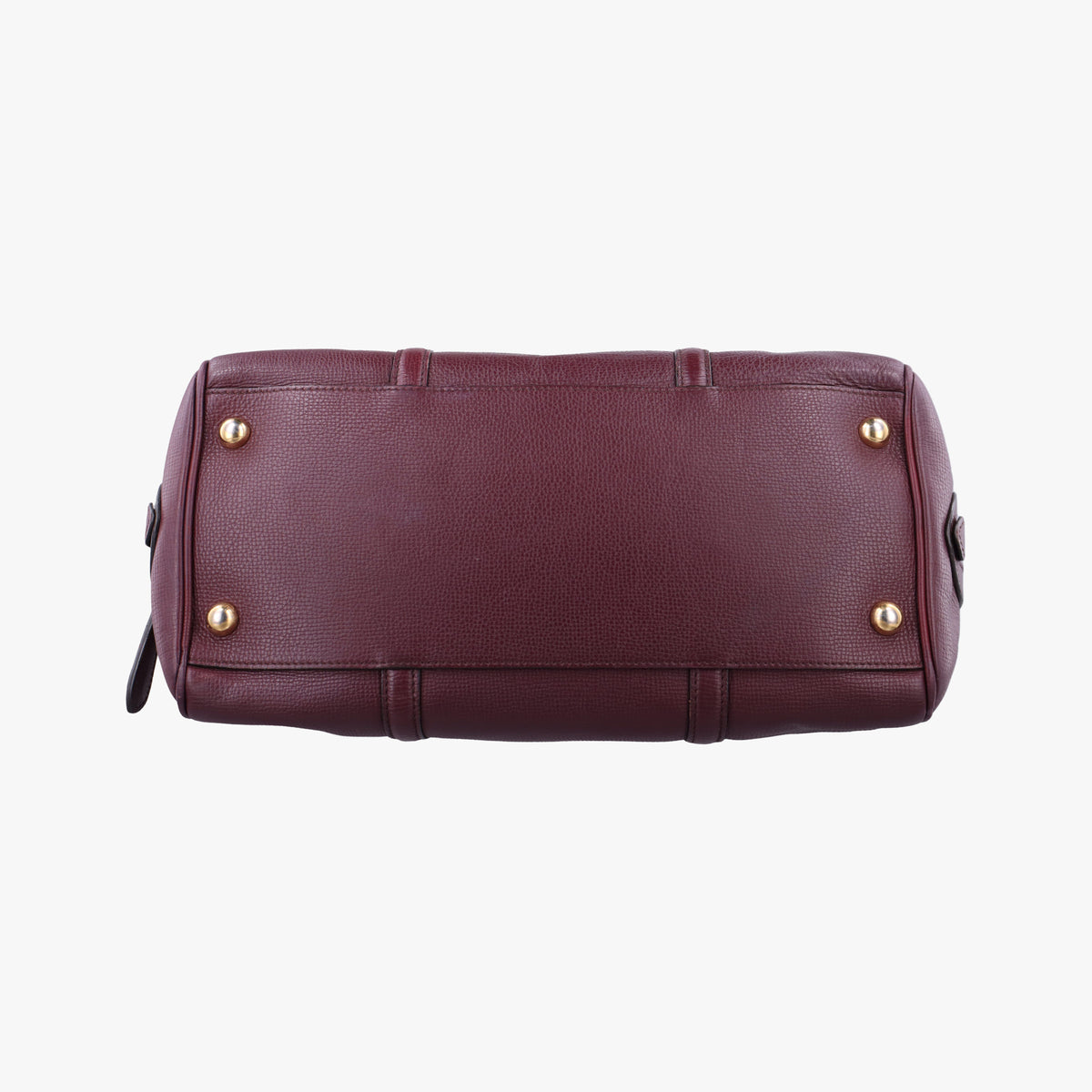 Pre-owned Burberry Alchester Burgundy Leather  handbag | stylenewstar