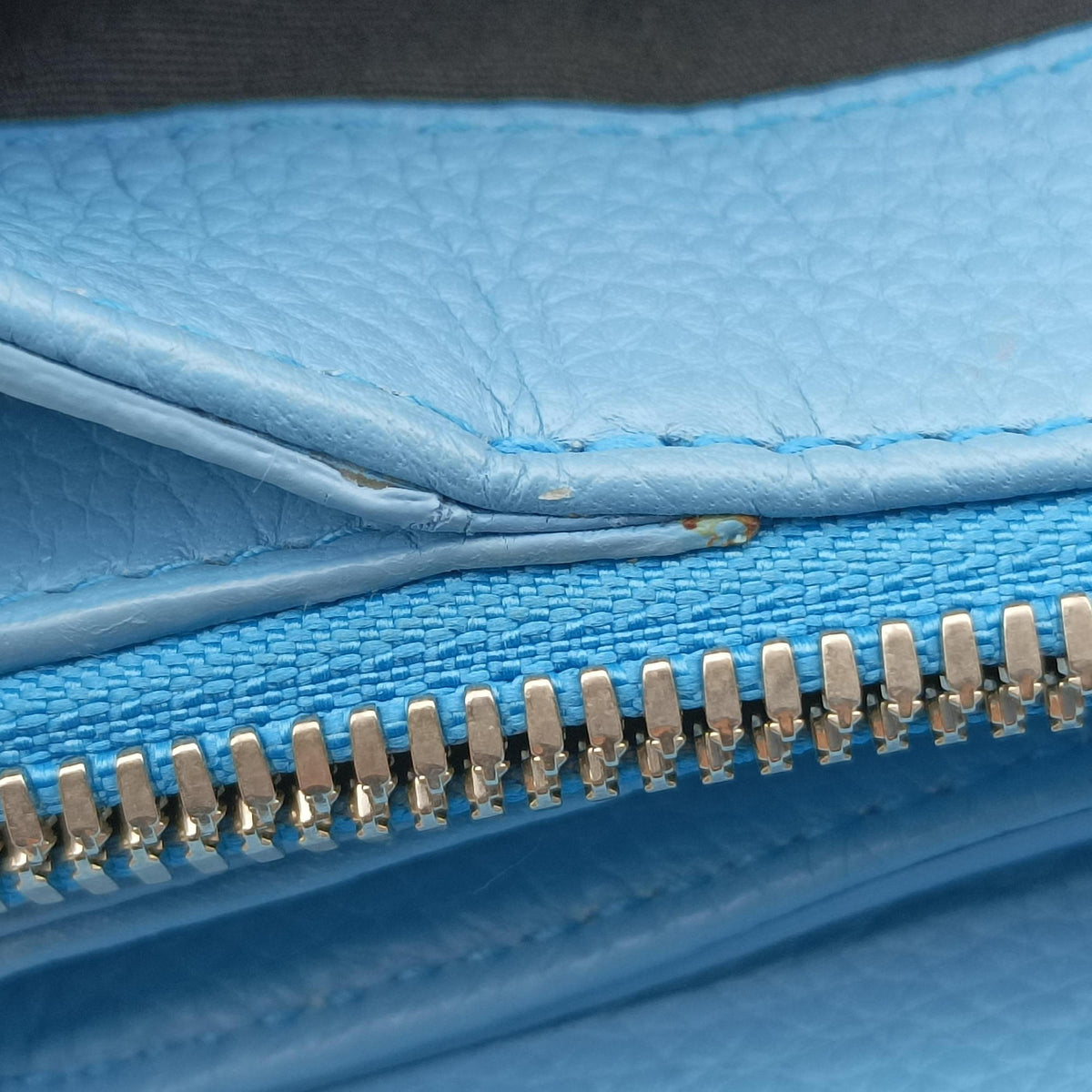 Pre-owned Balenciaga Le Dix Blue leather  shoulderbag | stylenewstar