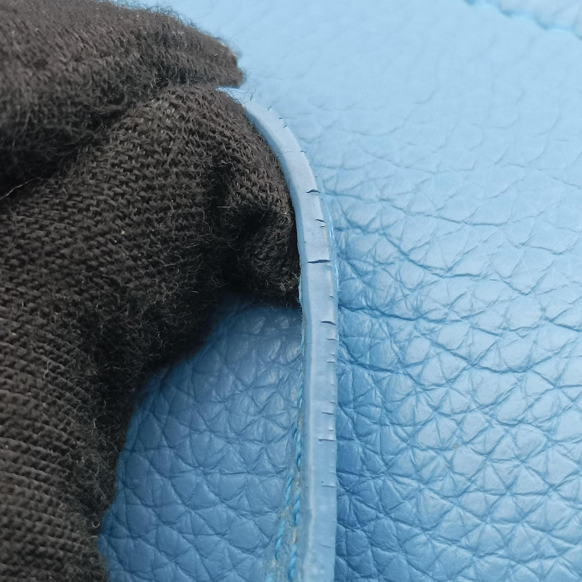 Pre-owned Balenciaga Le Dix Blue leather  shoulderbag | stylenewstar