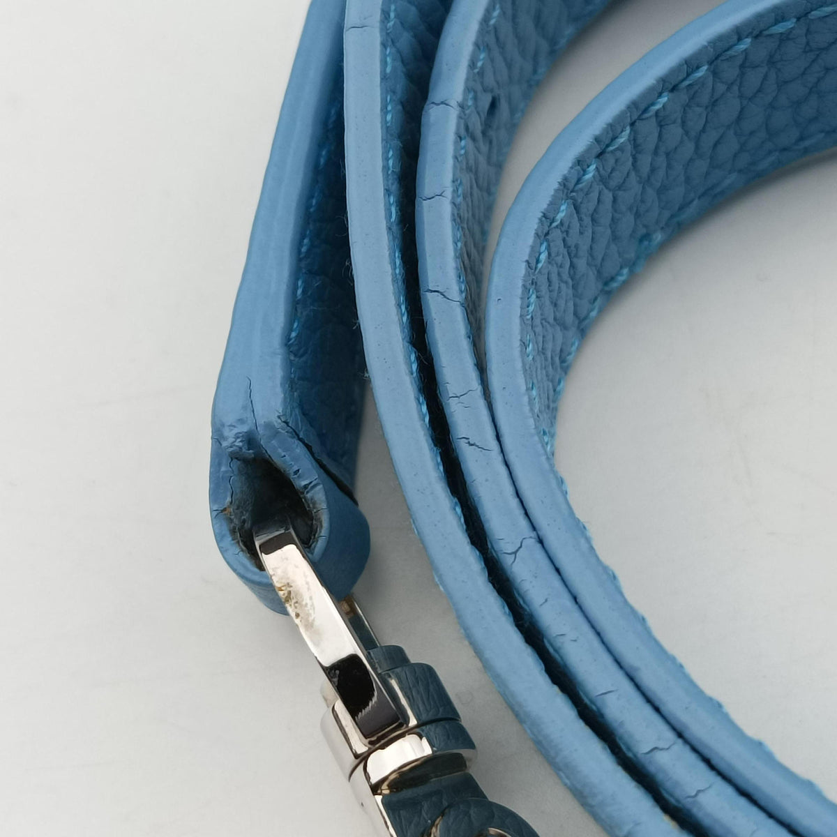 Pre-owned Balenciaga Le Dix Blue leather  shoulderbag | stylenewstar