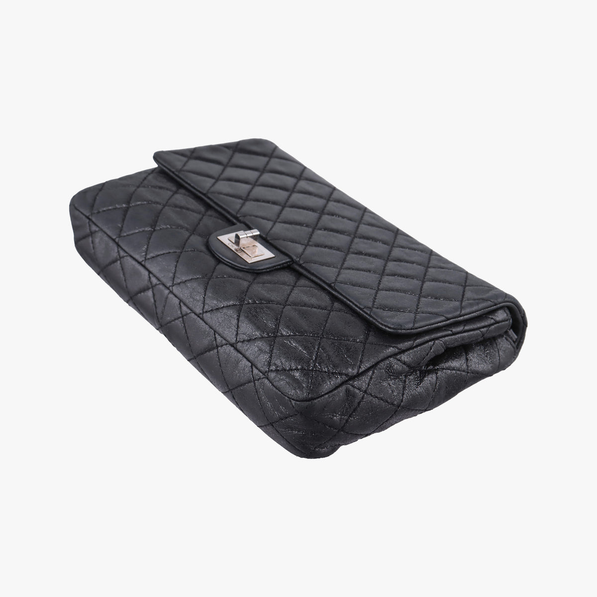 Pre-owned Chanel 2.55 Classic Flap Black Leather A46213 shoulderbag | stylenewstar