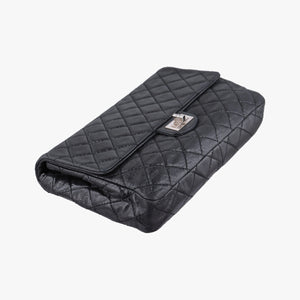 Pre-owned Chanel 2.55 Classic Flap Black Leather A46213 shoulderbag | stylenewstar