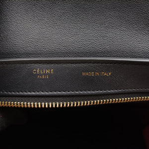 Vintage Celine Trapeze Beige×black×pink Suede × leather  shoulderbag | stylenewstar