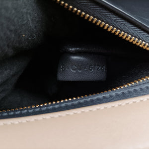 Vintage Celine Trapeze Beige×black×pink Suede × leather  shoulderbag | stylenewstar
