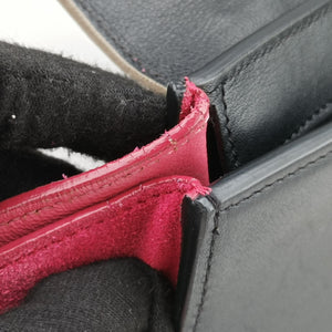 Vintage Celine Trapeze Beige×black×pink Suede × leather  shoulderbag | stylenewstar