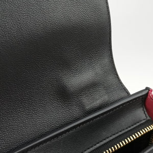 Vintage Celine Trapeze Beige×black×pink Suede × leather  shoulderbag | stylenewstar