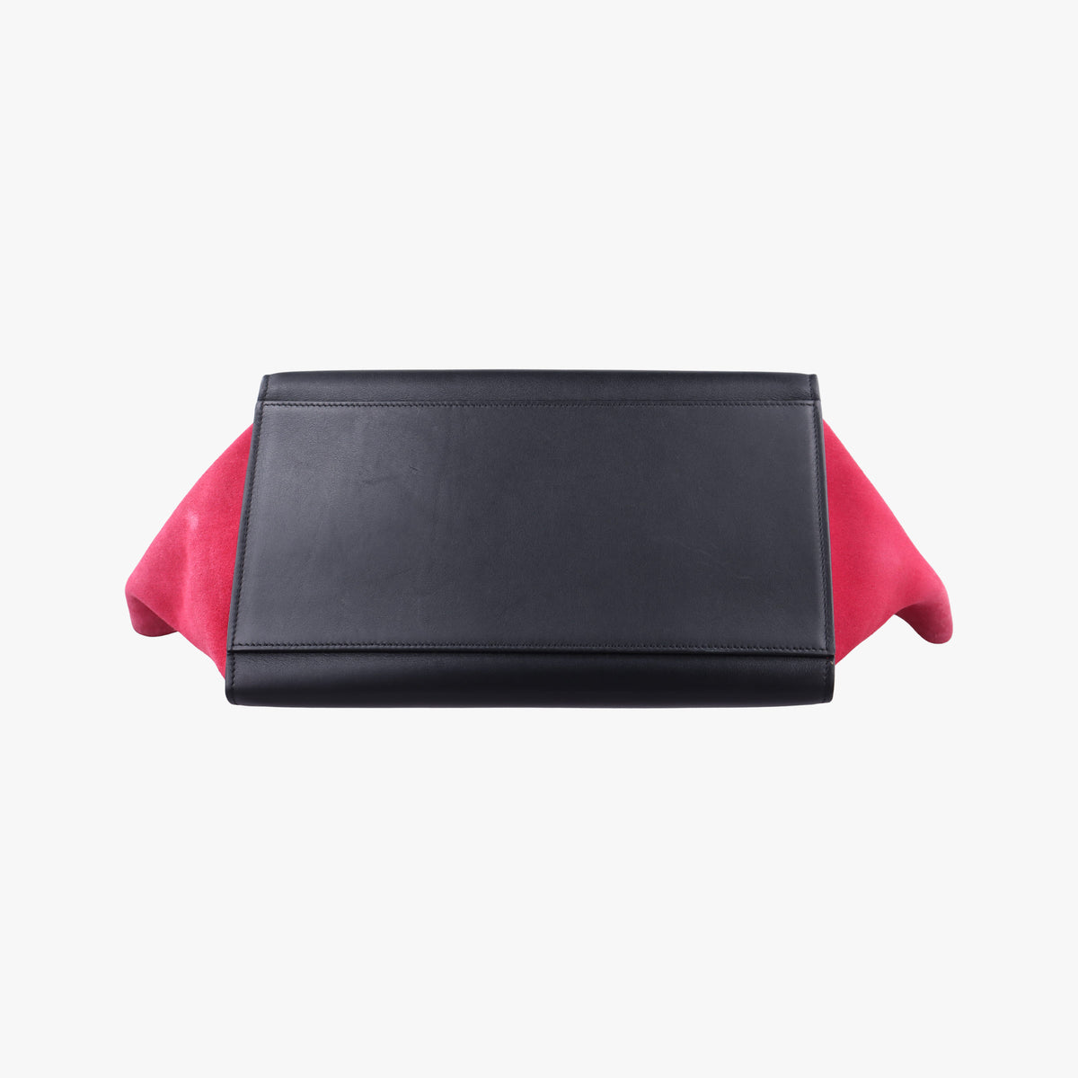 Vintage Celine Trapeze Beige×black×pink Suede × leather  shoulderbag | stylenewstar