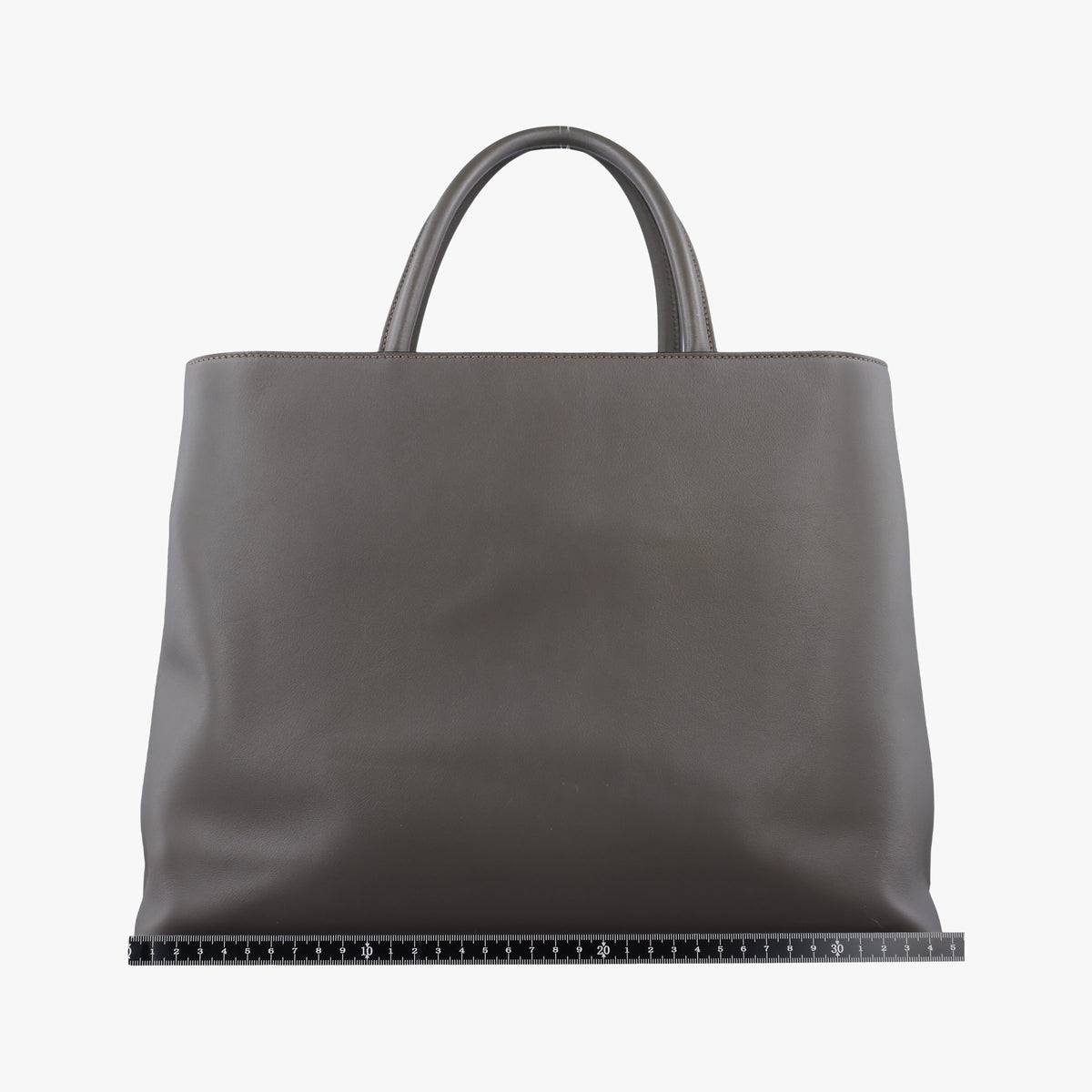Pre-owned Fendi 2 JOURS Grey Leather 8BH250 shoulderbag | stylenewstar