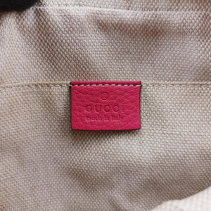 Pre-owned Gucci Soho Rose Leather 308364 shoulderbag | stylenewstar