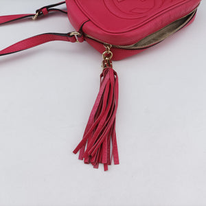 Pre-owned Gucci Soho Rose Leather 308364 shoulderbag | stylenewstar