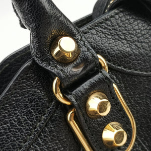 Pre-owned Balenciaga Classic City Black lambskin  shoulderbag | stylenewstar