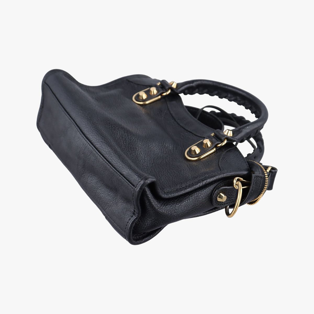 Pre-owned Balenciaga Classic City Black lambskin  shoulderbag | stylenewstar