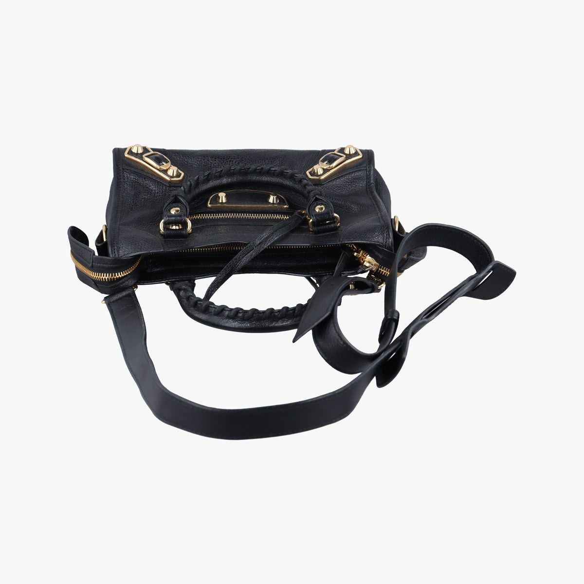 Pre-owned Balenciaga Classic City Black lambskin  shoulderbag | stylenewstar